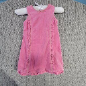Vintage The Children's Place Stretch Sparkly Pink Corduroy Dress Size 3T